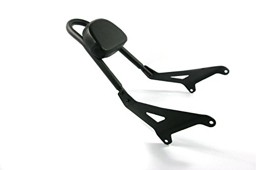 Motorcycle Backrest Detachable Passenger Pad Driver Rider Sissy Bar For Yamaha Stryker XVS1300 - Thumbnail 2