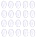 IGOGO 50 PCS Glass Oval Cabochons - 30x40mm - Clear Magnifying Cabs - Dome Pendant Cab