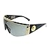 Versace Man Sunglasses Gold Frame, Grey Mirror Silver Lenses, 0MM