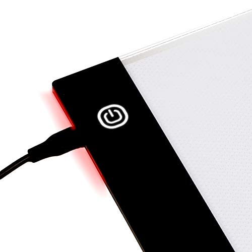 image for LAMPTOP A4 LED Light Pad Light Board Stand Holder and 30 Pieces Diamon
