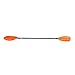 Leader Accessories Kayak Paddle Aluminum Shaft PP Blade Orange 87 inches for Kayaking Boating