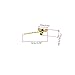 yueton Pack of 4 Women Honeybee Metal Hairpin Bee Crystal Hair Side Clip Barrette Bobby Pin Hairpin Hair Accessories