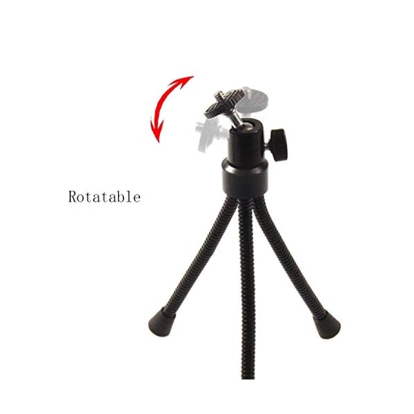 XYSQWZ Ultrakleines Desktop-stativ 360-grad-drehung Live-Metall-Smartphone-Halter Outdoor-reisefotografie-kamerastativ… – Bild 8