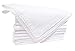 Slub Cotton Dinner Napkins - White - 20x20 (Set of 12) - 100% Egyptian Slub Cotton with Linen Look - Elegant Cloth - Super Value Hand Made Ladder Lace Look Napkins (20x20(Set of 12), White)