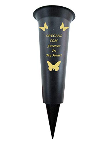Special Verse Graveside Memorial Grave Spiked Flower Vase (Son, 1 Pack) — image 1