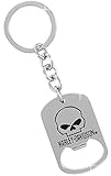 Harley Davidson Car Truck SUV Key Chain Metal - Bottle Opener Skull w/ Script