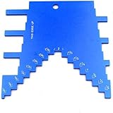 PURATEN Aluminum Ultimate Clarity 2 in 1 Router & Table Saw Depth Gauge (Blue)