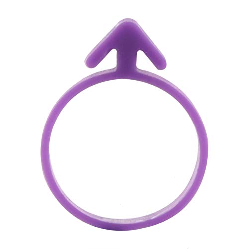 Icing Bag Ties,20pcs Icing Bag Strap Silicone Decorative Bag Strap Cake Biscuit Pastry Bag Strap Clip Purple