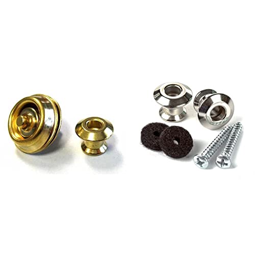 thumbnail image 2 of Dunlop Dual Design Straplok System - Silver/Nickel Guitar Strap Locks 2 of 12