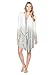 Barefoot Dreams Women's CozyChic Lite Calypso Wrap (Ombre Pearl/Pewter, Small / Medium)