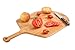 Fiery Chef 12.6” Bamboo Pizza Peel - Lightweight Smooth Wooden Pizza Paddle and Pizza Cutting Board with 8 Slice Grooves, Outdoor Pizza Oven Accessories, 19.7 Inch x 12.6 Inch