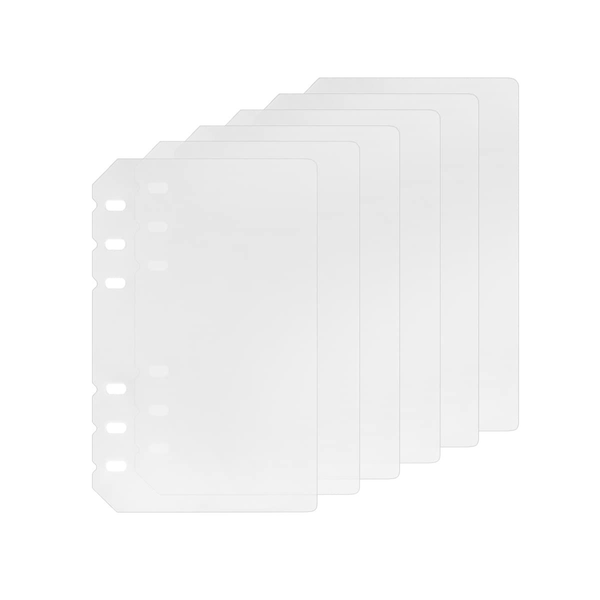 D Ring Binder Accessory Punched Binder Pockets Divider Ruler Tab Index (Divider,A6)