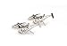 MRCUFF Helicopter 3D Pair Cufflinks in a Presentation Gift Box & Polishing Cloth