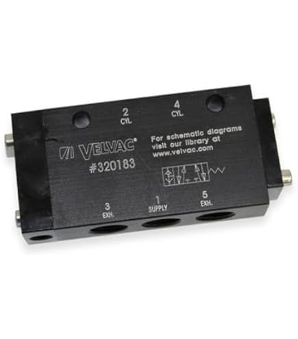 Amazon.com: Velvac 4 Way Air Pilot Spring Return Valve