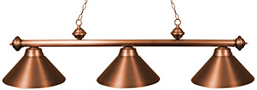 Ozone Copper Pool Table Light