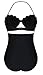 Women's Cut To It Shell Irregular Hem One Piece Padded Swimwear High Waist Swimsuit