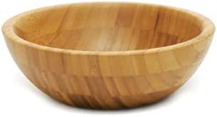 Lipper International Bamboo Wood Salad Bowl, Small, Diameter x