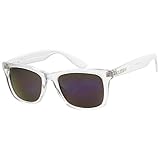 KUSH - KUSH Horn Rimmed Sunglasses With UV400 Protected Mirrored Lens