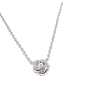 Kate Spade New York Infinity & Beyond Knot Silver Plated Charm Pendant Necklace