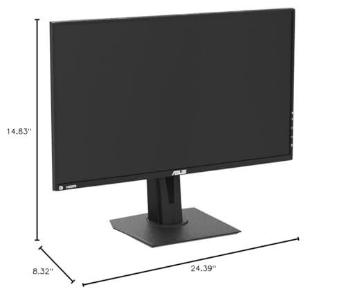 ASUS TUF GAMING VG279QM 27” HDR MONITOR, 1080P FULL HD (1920 X 1080), FAST IPS, 280HZ, G-SYNC COMPATIBLE, EXTREME LOW MOTION BLUR SYNC (ELMB SYNC), 1MS, DISPLAYHDR 400,, BLACK