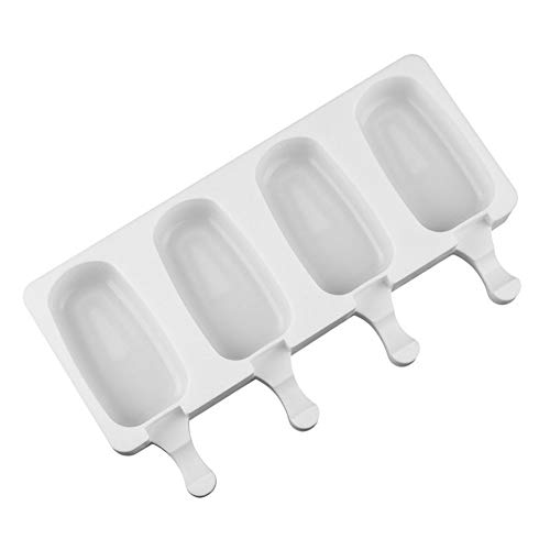 Aoile 4-Hole Silicone Ice Cream Maker Pop Mold Popsicle Lolly Mould Ice Cube Tray Pan DIY Kitchen Tool small - Thumbnail 4