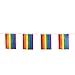 Juvale Rainbow Flags String, 32-Piece Pride Flag Set - Flags for Pride Decorations, Pride Flags, Rainbow Party Supplies, Multicolored - 37.4 Feet String, Each Flag 12 x 7.7 Inches
