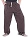 CandyHusky Mens Cotton Loose Joggers Casual Lounge Pajama Gym Workout Yoga Pants (Dark Brown)