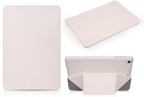 Vouni Magician Series Premium Magnetic Auto Wake/Sleep Function Leather Case for iPad mini 2 Retina ipad mini 3 Flip Stand Smart Cover Shell-Screen Protector-[Retail Packing]-White