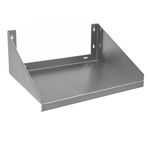 Royal Industries 1 each Stainless Steel Over Stove Wall  Microwave Shelf, 24x24, Silver