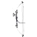 Siege SAS-750 SAS 55 lb 29'' Compound Bow w/ 5-Spot Paper Target - Black/Silver
