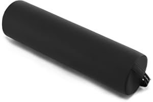DR.LOMILOMI Massage Full-Round Bolster Pillow 29" L X 9" W (Black, Jumbo Full-Round 621)