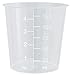 raduated Transparent Polypropylene Plastic Cups for Mixing Epoxy, Resin, Paint, and Stain (50)