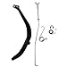 MagiDeal Motorcycle Rear Back Brake Foot Lever Pedal Rod Assy For Yamaha PW80 Black