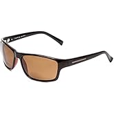 Coyote Eyewear BP-13 Polarized BiFocal Sunglasses +1.25 in Black/Brown UV Protection Wrap-Around Reading Sunglasses
