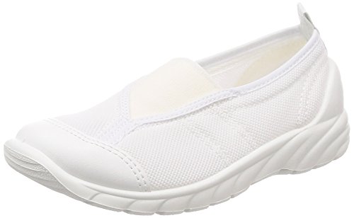 [シュンソク] 上履き バレー キッズ 男の子 女の子 日本製 三角甲 14~26cm 1.5E SSK 1020 ホワイト 16.5 cm 1.5E