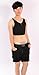 LesBinders Women Lesbian Tomboy Elastic Band Zip Up Chest Binder Tank Top Black