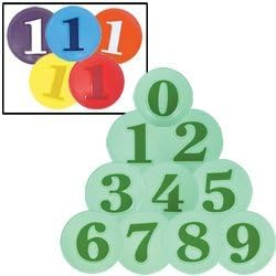 Numbered Poly Spots Set (SET)