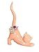 Beth Marie Luxury Boutique Cat Ring Holder, Cute Coral Ceramic Engagement and Wedding Ring Holder, Measures 2.75