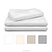LINENSPA Brushed Microfiber Ultra Soft Bed Sheet Set - Wrinkle Resistant - Twin Size - White