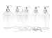 16 oz Clear Plastic Bottle, White Pumps & Gift Tags - 6 pk by Baire Bottles