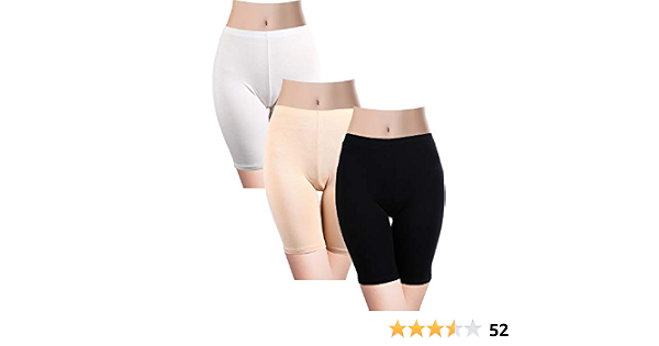 3 Pieces Women Stretch Slipshort Half 