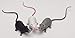 Royu 6 Pieces Halloween Fake Rat Suit, Plastic Rat, Maggot Toy, Halloween Decoration, Entertainment Simulation Mouse, Terrible Prank Props, Party Props, Cats and Dogs Interesting Toys