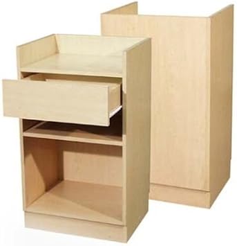 Amazon Com Wood Cash Register Stand Adjustable Shelf Drawer