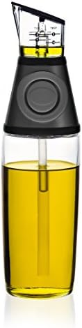 Vinegar Dispenser Set With Drip-Free Pouring Sprouts - Olive Oil Dispenser - Premium 2-Pack 17 oz Sized Leak-Proof Oil &amp; Vinegar Storage Bottle Glass - Excellent Cruet Set For Αll Your Daily Needs