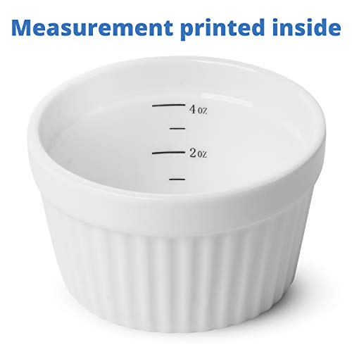 BTaT Ramekins, Set of 8, Ramekins for Baking, Ramekins 4 oz, Ramekin