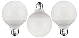 K&R LED G25 - 40 Watt Equivalent (only 5W used!) Pure White (5500K) Energy Star Globe Light Bulb 3 - Pack