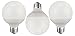 K&R LED G25 - 40 Watt Equivalent (only 5W used!) Pure White (5500K) Energy Star Globe Light Bulb 3 - Pack