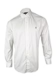 Polo Ralph Lauren Sueded Broadcloth Custom Fit Woven Shirt (White, XX-Large)
