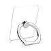 Transparent Cell Phone Ring Holder, 360 Degree Rotation, Finger Grip Stand Holder iPhone and ipad Tablet Ring Holder (2 Black + 2 Silver)