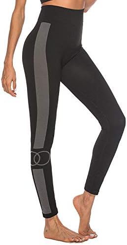 Gym Leggings, Women High Waist Yoga Pants Pilates Slim Fit Stretch Sports Tights for Workout Running Barre,L